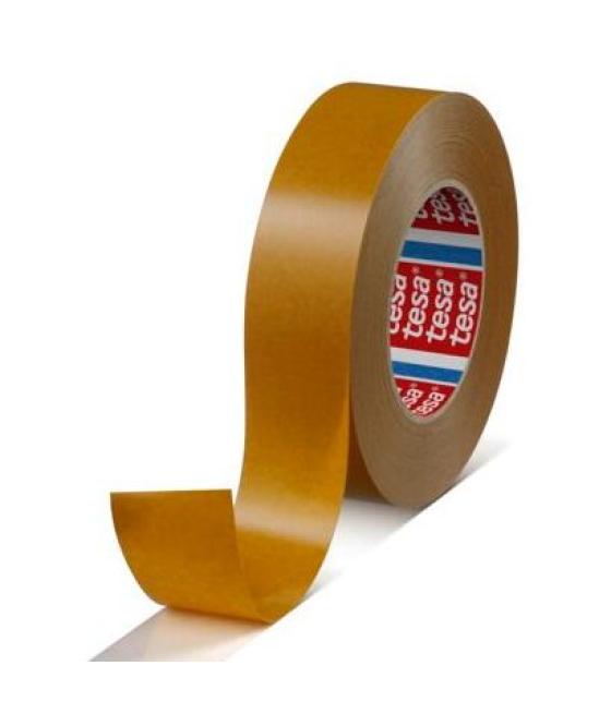 Tesa cinta adhesiva doble cara de fibra sin tejer 50mx19mm transparente