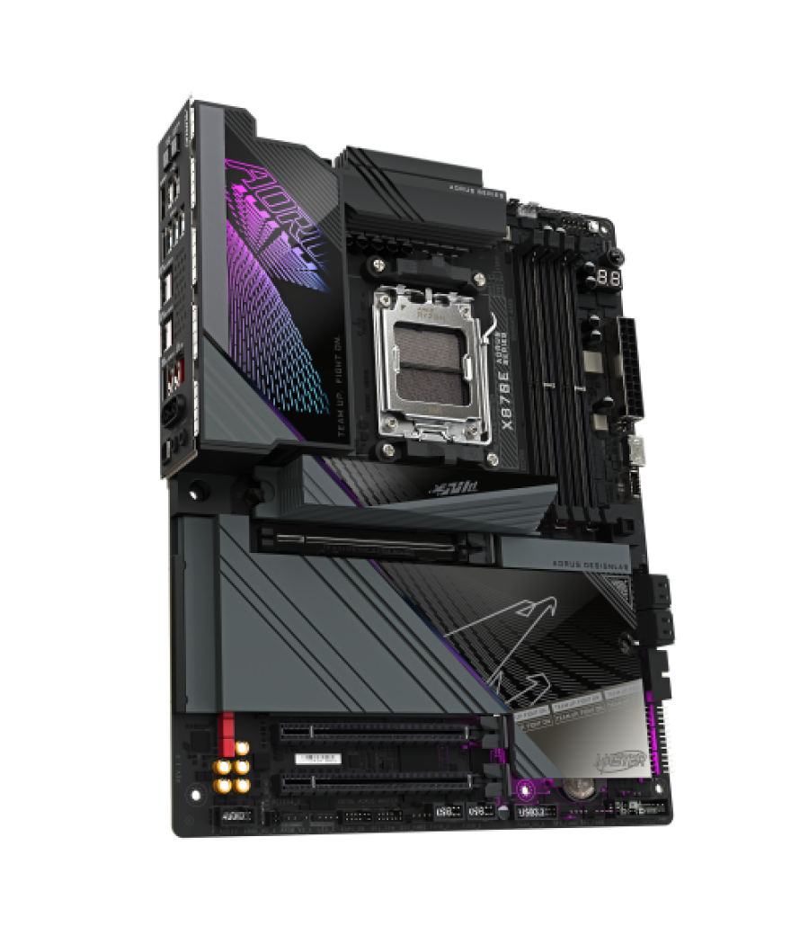 Gigabyte placa base x870e aorus master - compatible con cpus amd ryzen 9000, vrm digital de 16+2+2 fases, hasta 8200mhz ddr5 (oc