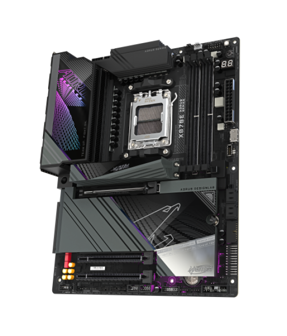Gigabyte placa base x870e aorus master - compatible con cpus amd ryzen 9000, vrm digital de 16+2+2 fases, hasta 8200mhz ddr5 (oc