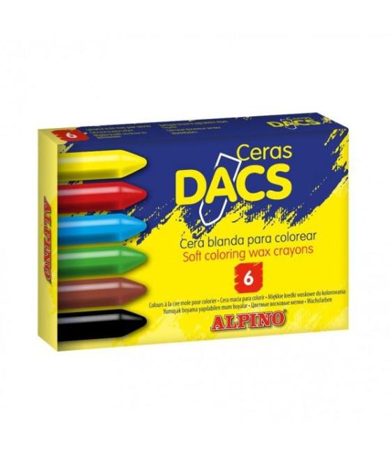 Dacs ceras dacs 55mm colores surtidos estuche 6 ud