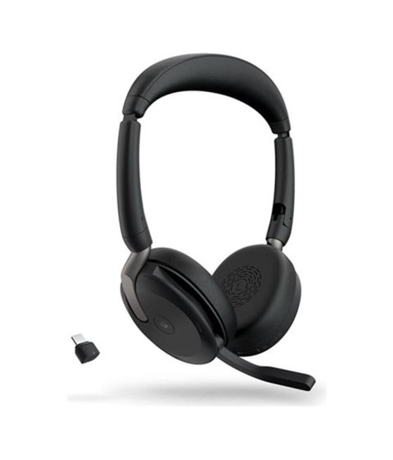 Auriculares jabra evolve2 65 flex ms stereo inalambrico negro