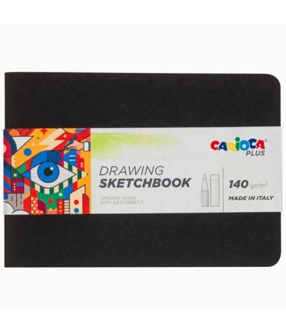 Carioca plus bloc de papel para dibujo sketchbook encuadernado a5 20h