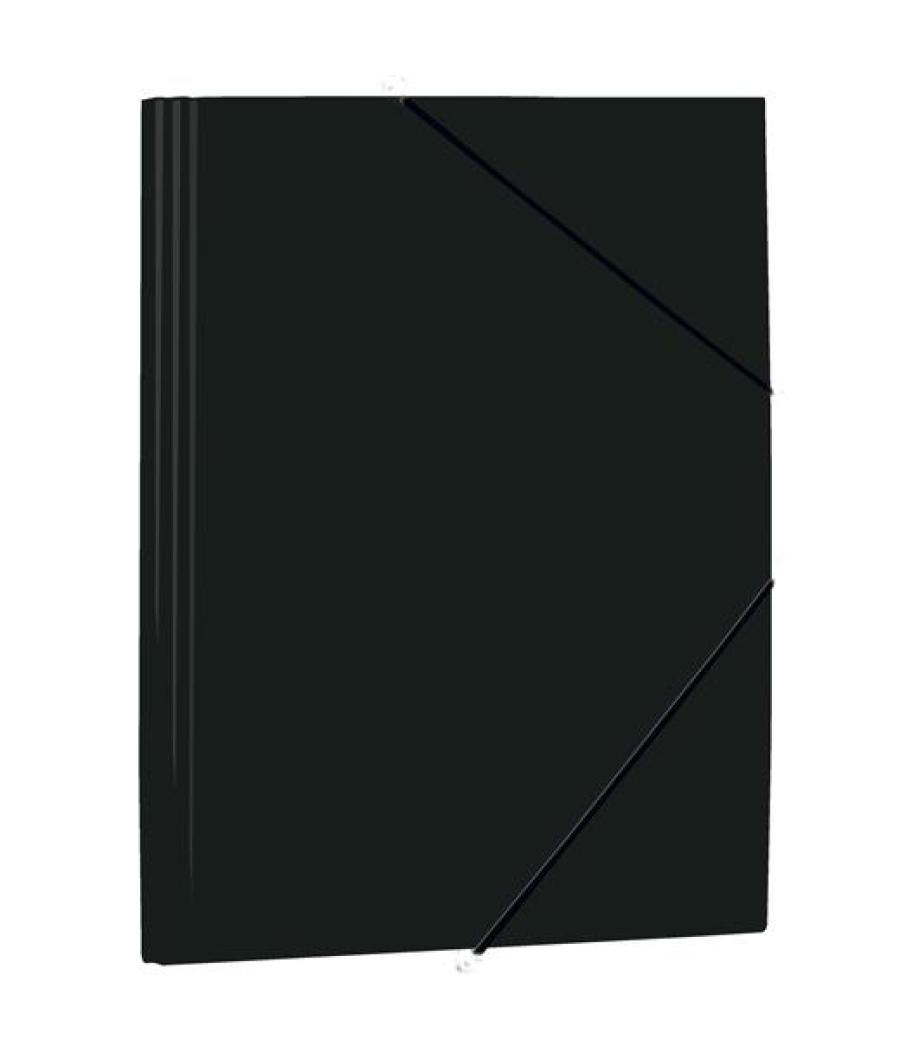 Mariola carpeta con gomas y solapas folio polipropileno 450 micras negro