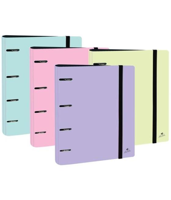 Mariola carpeblock anillas mixtas 4x40mm cartón forrado plastificado mate surtido pastel