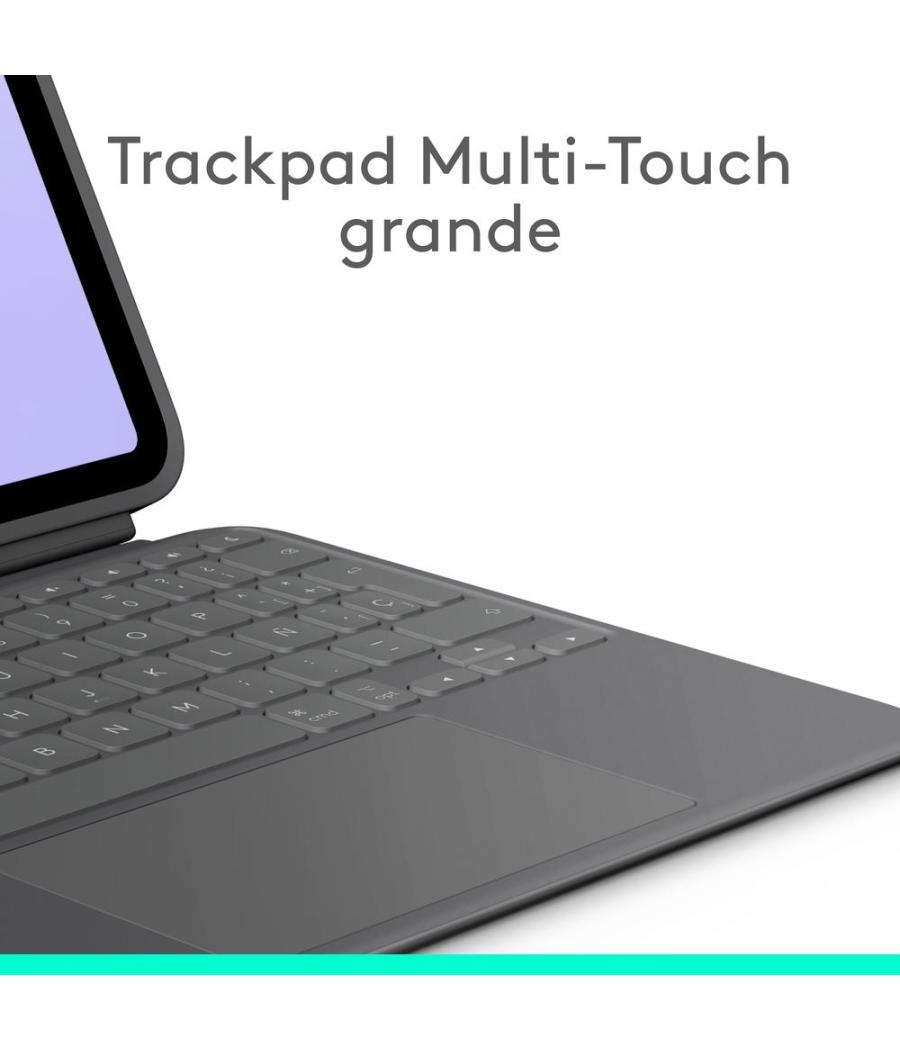 Funda logitech combo touch para con teclado para ipad pro m4 11 pulgadas grafito