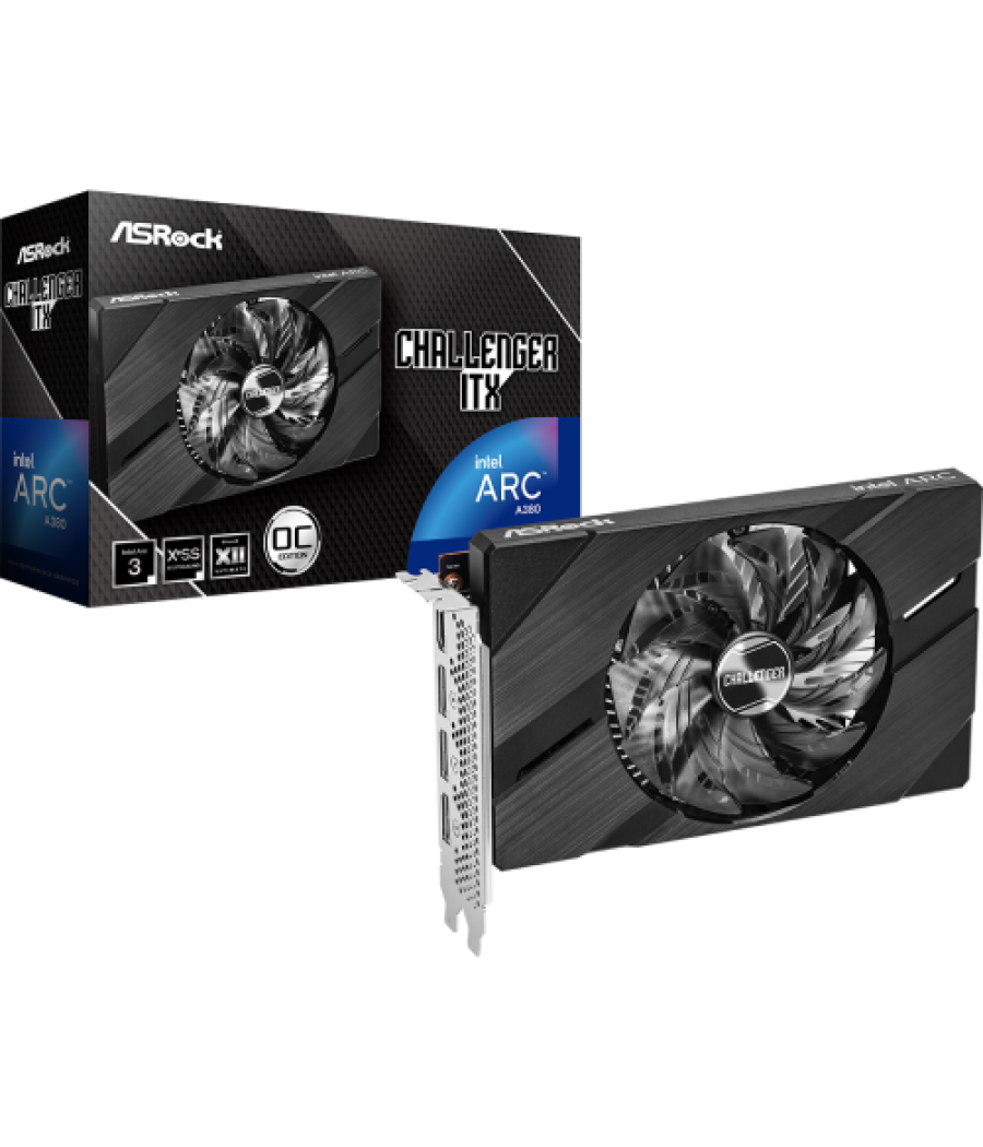 Asrock challenger intel arc a380 itx 6gb oc gddr6