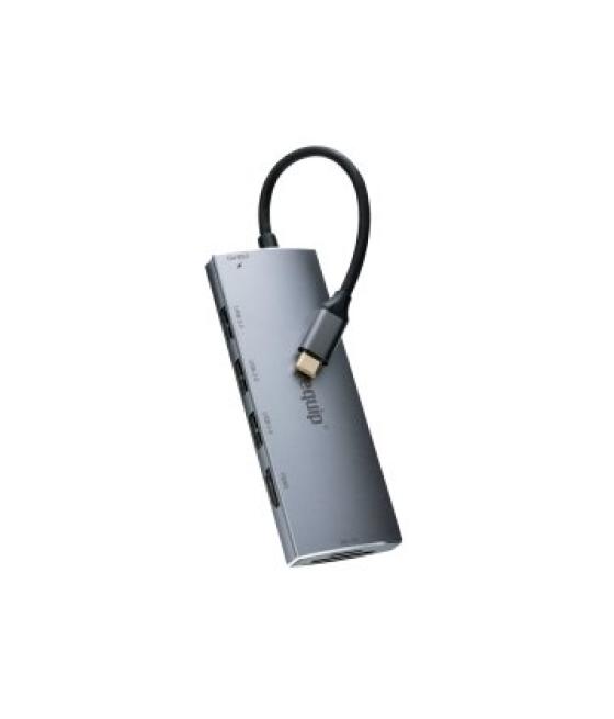 Docking usb-c equip 133482 a 1xhdmi 4k 1xusb-c pd 100w 3xusb-a 3.0 1xlector tarjetas