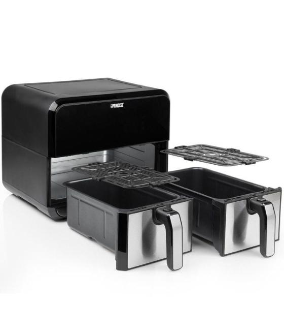 Freidora por aire / sin aceite princess double basket airfryer 182074/ 2400w/ capacidad 8l