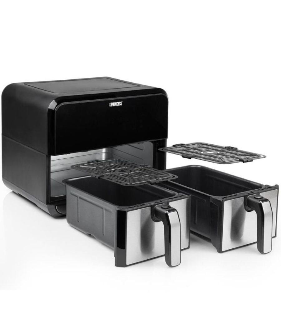 Freidora por aire / sin aceite princess double basket airfryer 182074/ 2400w/ capacidad 8l