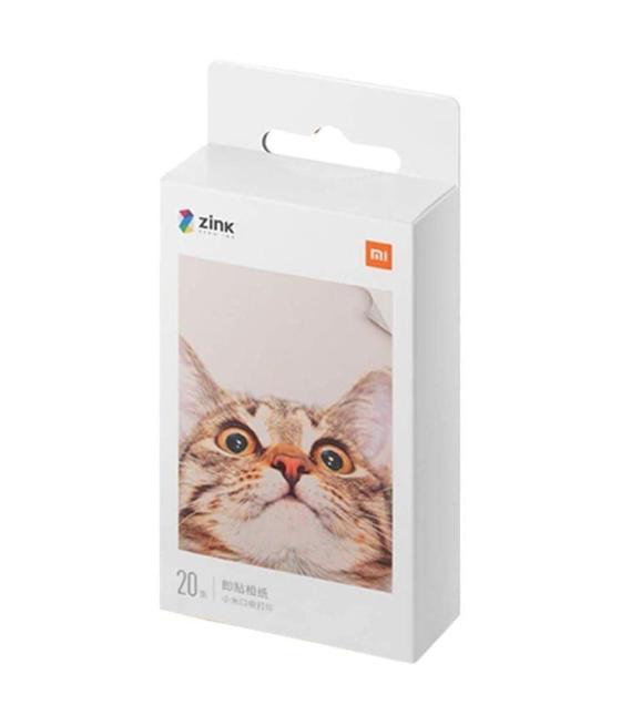 Papel fotográfico xiaomi mi portable photo printer paper/ 5 x 7.6cm/ 20 hojas