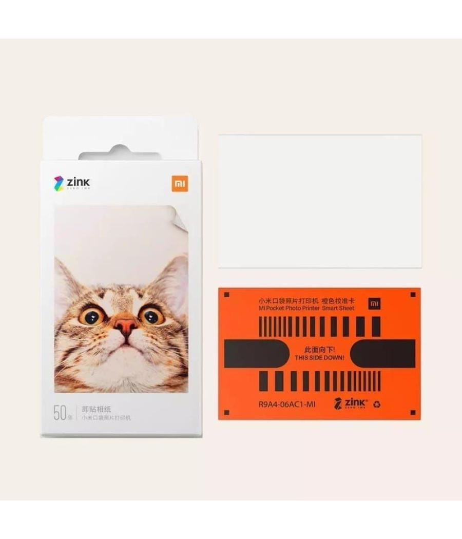 Papel fotográfico xiaomi mi portable photo printer paper/ 5 x 7.6cm/ 20 hojas