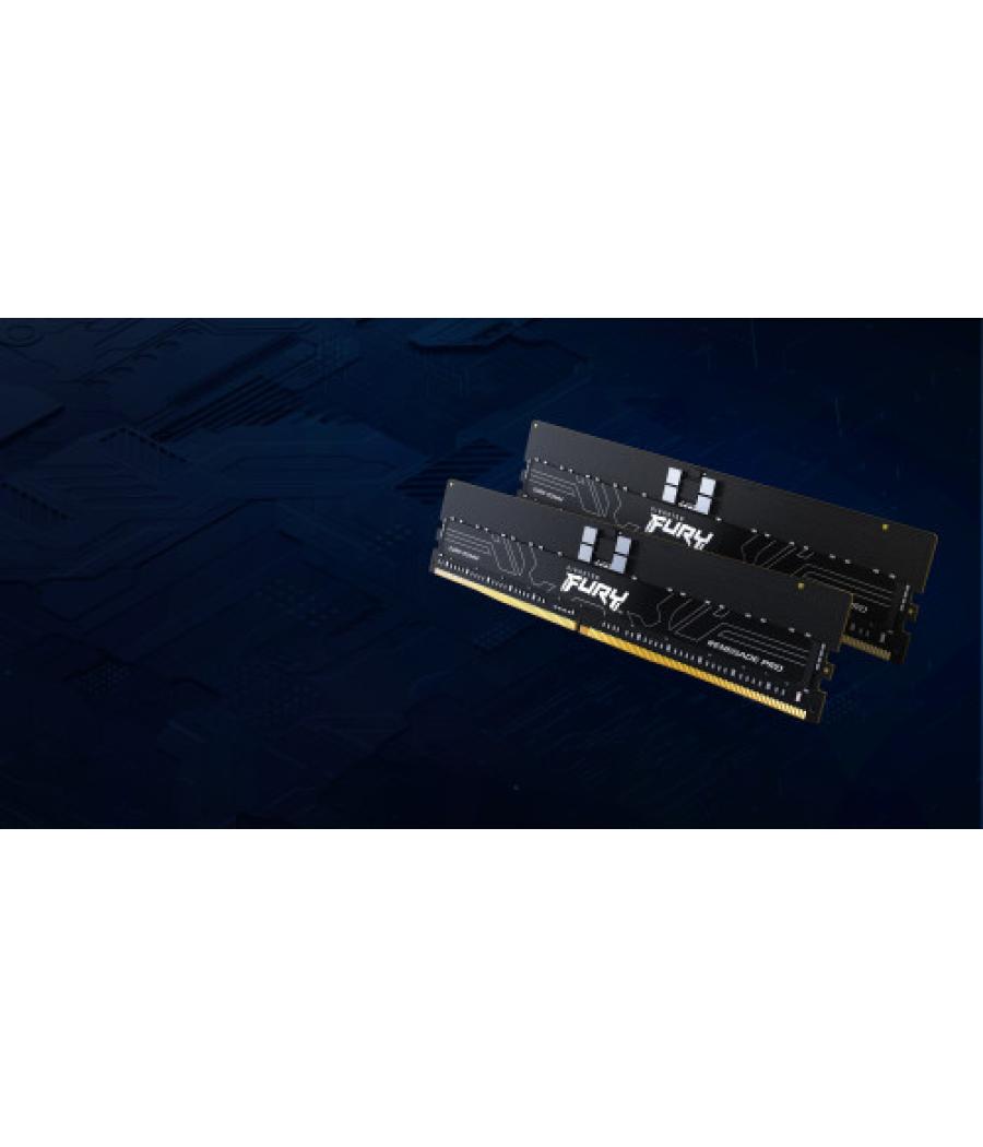 Kingston technology fury renegade pro módulo de memoria 128 gb 4 x 32 gb ddr5 6400 mhz ecc