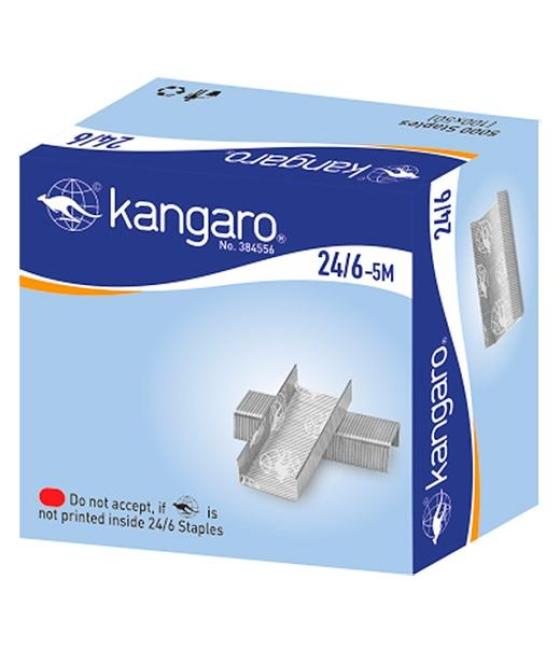 Kangaro grapas 24/6 caja 5000u