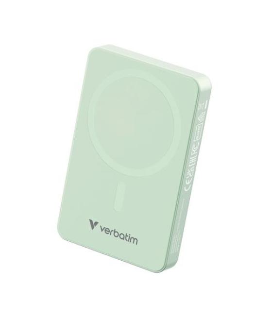 Verbatim cargador inalambrico power bank 10k mah 1xusb-c verde