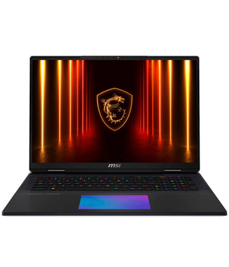 Msi portatil titan 18 hx ai a2xwig-245es. 18" 16:10 uhd+ (3840x2400) 120hz, ips. intel core ultra 9 285hx. nvidia geforce rtx 50