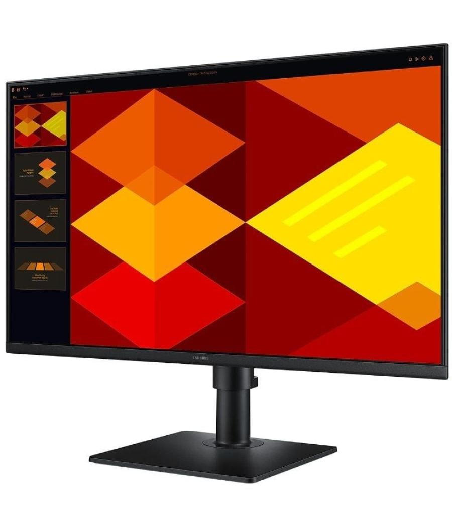 Monitor profesional samsung essential monitor s4 s27d400gau/ 24'/ full hd/ regulable en altura/ negro
