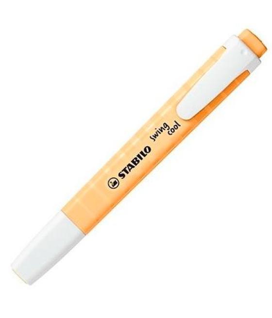 Stabilo marcador fluorescente swing cool pastel naranja pálido caja 10 ud