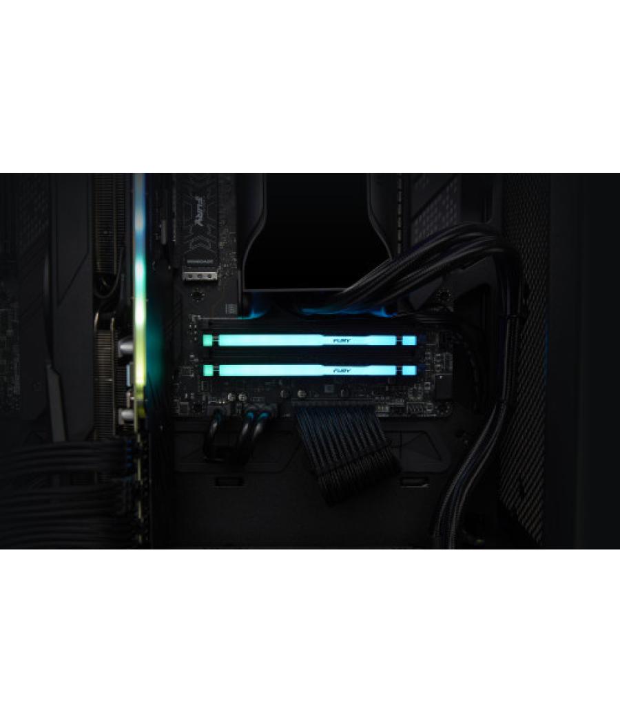Memoria kingston 32gb 6000mt/s ddr5 cl30  fury beast rgb expo - kf560c30bbea-32