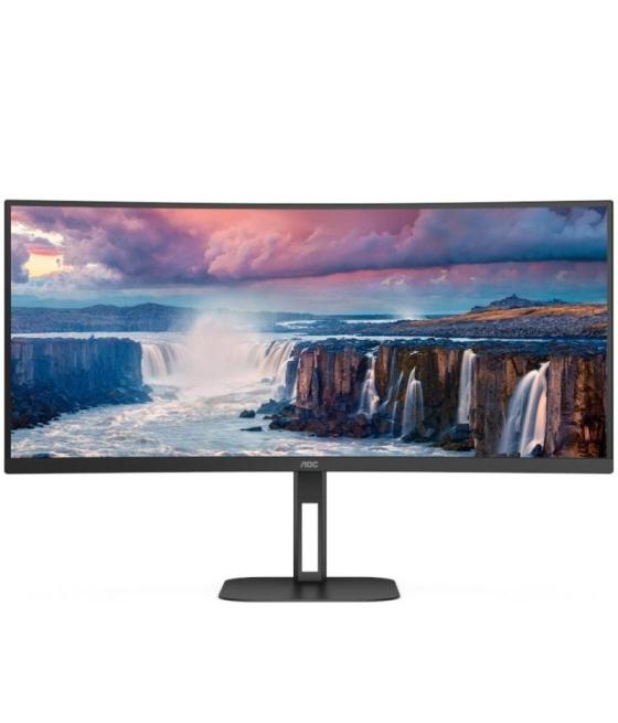 Monitor profesional ultraparonámico curvo aoc cu34v5c/bk 34'/ wqhd/ multimedia/ negro