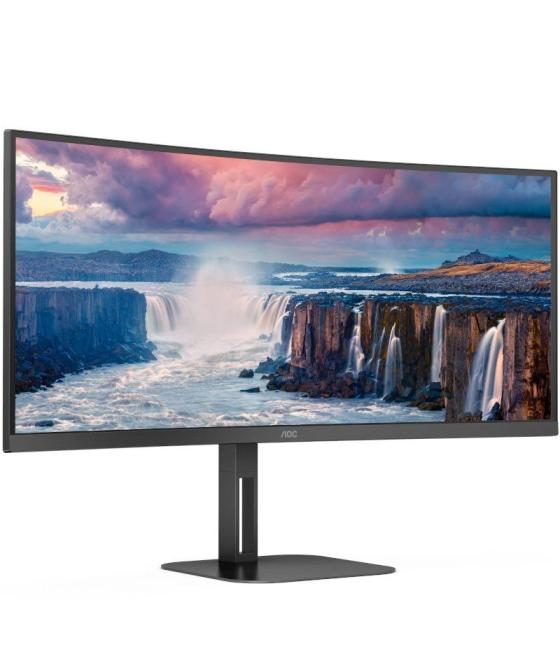 Monitor profesional ultraparonámico curvo aoc cu34v5c/bk 34'/ wqhd/ multimedia/ negro