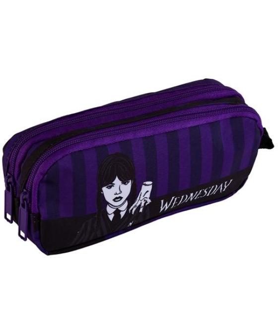 Toybags portatodo wednesday miercoles addams y enid gamer case doble compartimento