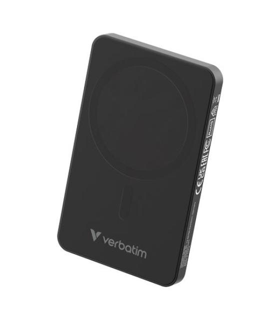 Verbatim cargador inalambrico power bank 5k mah 1xusb-c negro