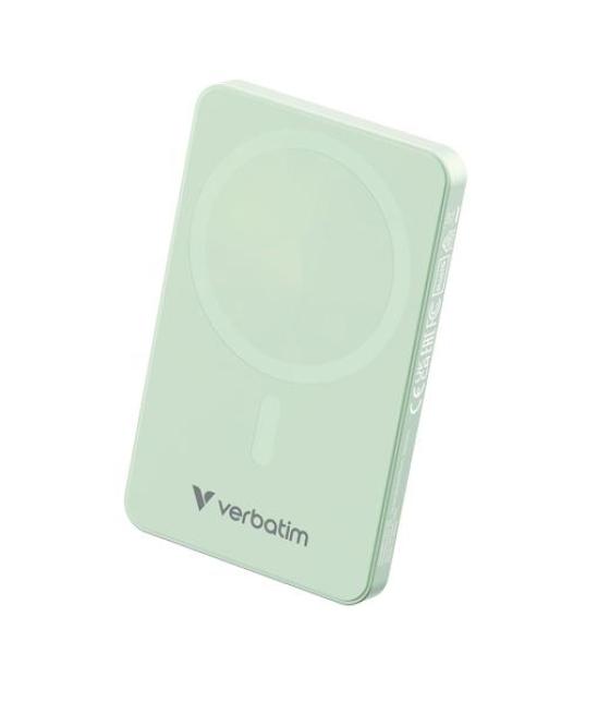 Verbatim cargador inalambrico power bank 5k mah 1xusb-c verde