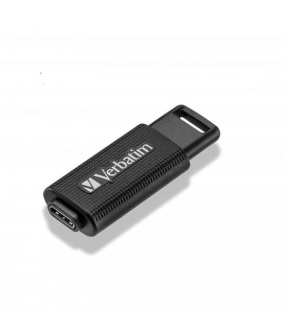 Verbatim pendrive store "n" go 128gb retráctil usb-c 3.2 negro