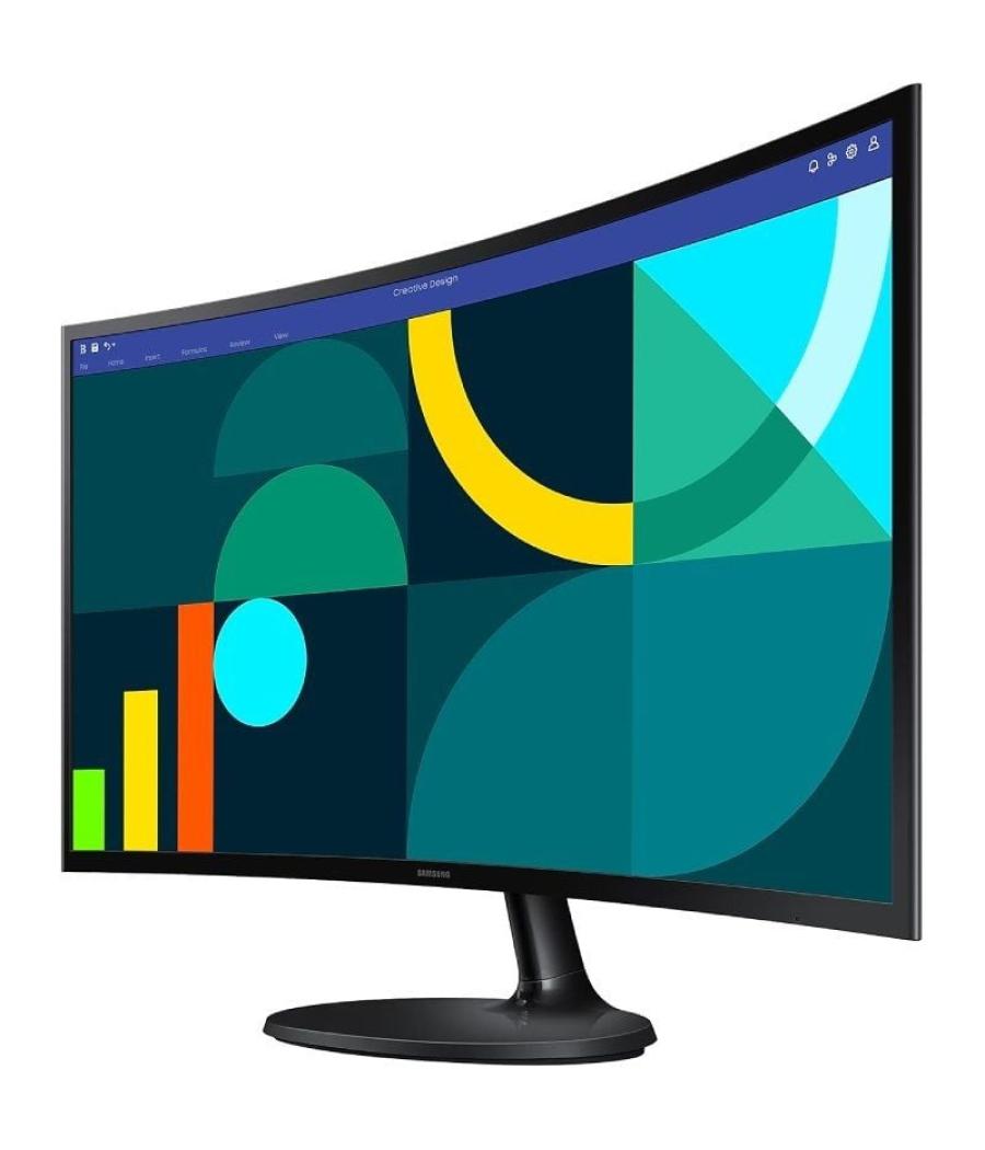 Monitor profesional samsung essential monitor s3 s36gd s24d302gau/ 27'/ full hd/ negro