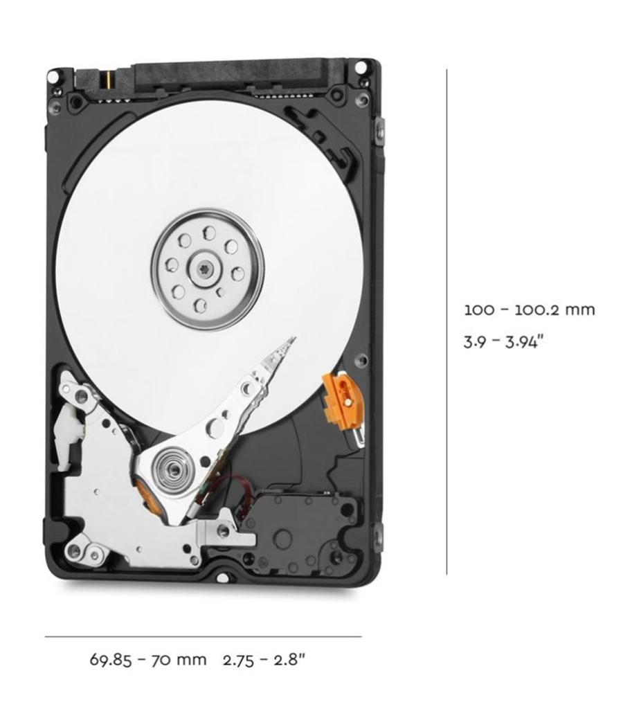 Disco duro interno hdd wd western digital blue wd20spzx 2tb 2000gb 2.5 pulgadas sata 3 5400rpm 128mb