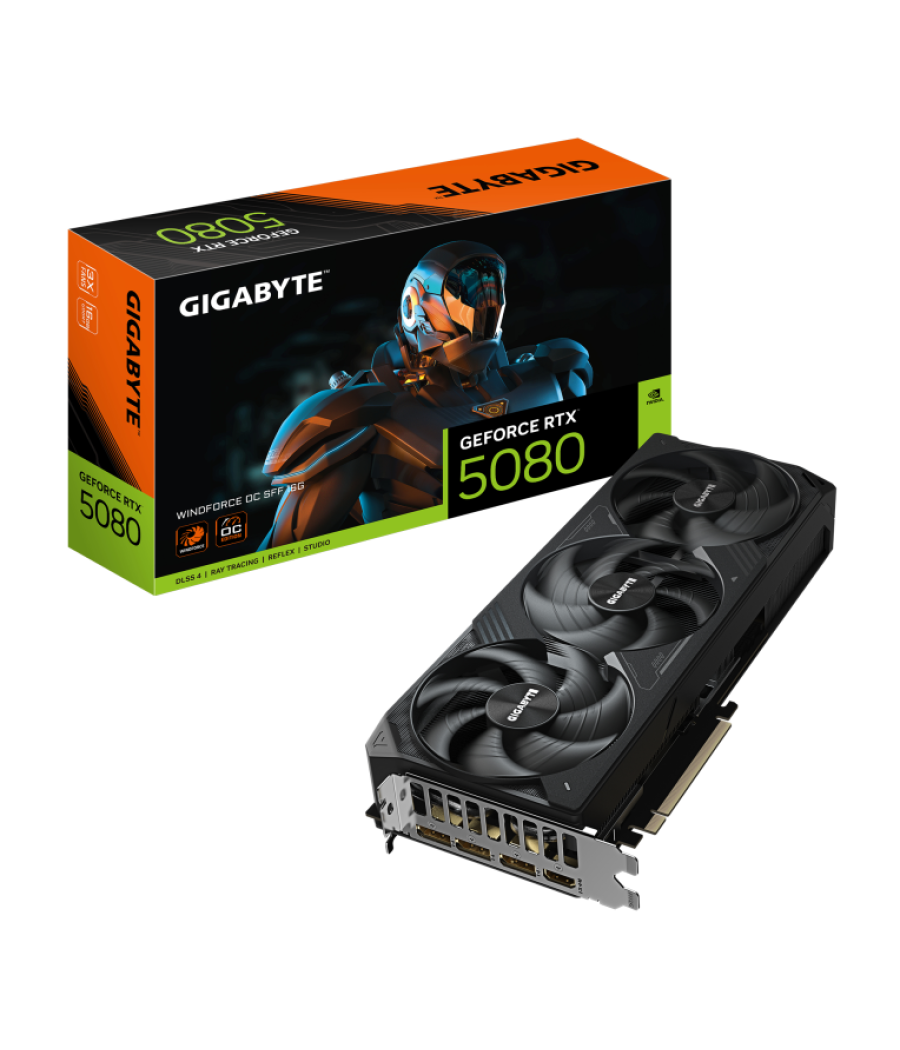 Tarjeta grafica gigabyte rtx 5080 windforce sff 16g