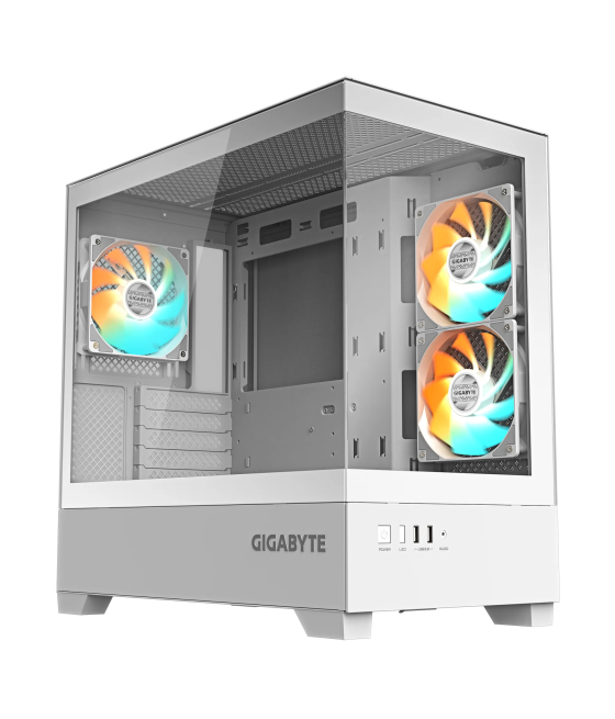 Gigabyte aorus caja semitorre c201w panoramic