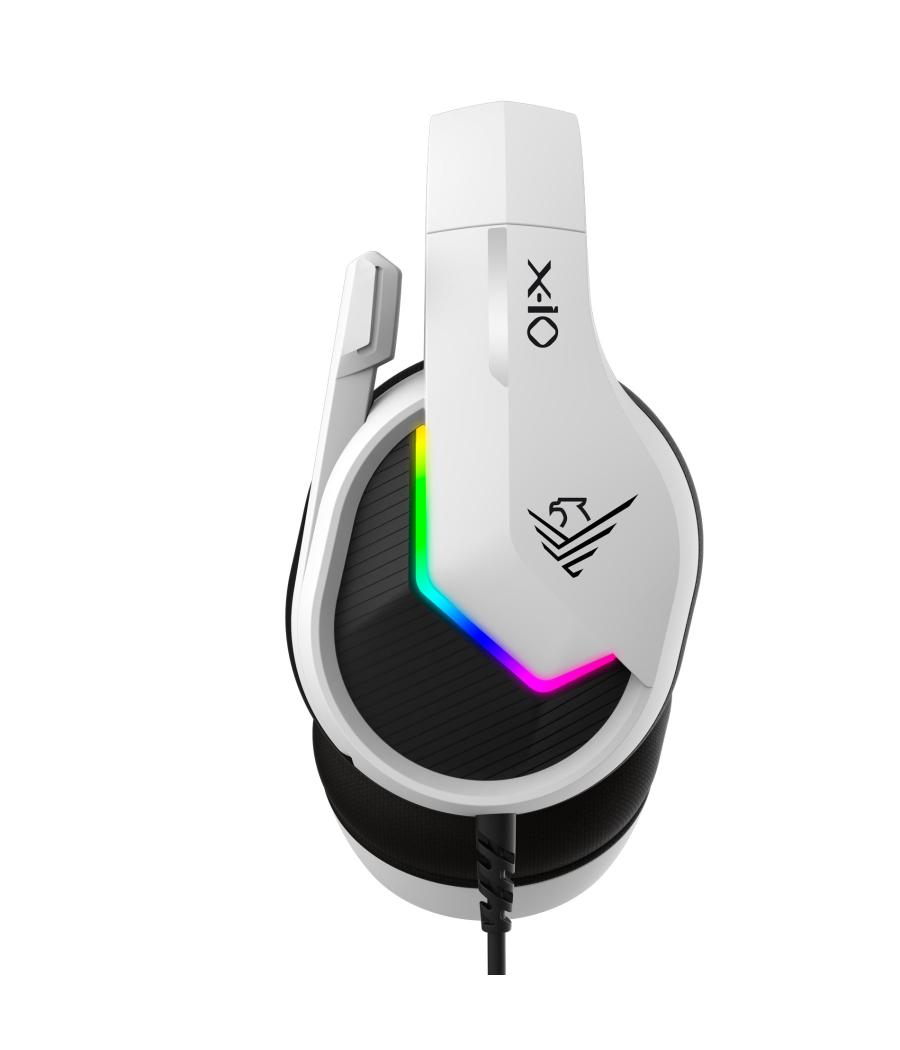 Auriculares gaming phoenix x - io blancos multiplataforma con cable jack y adaptador