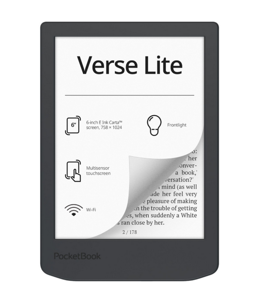 Libro electronico ebook pocketbook verse lite 6 pulgadas 8gb midnight grey