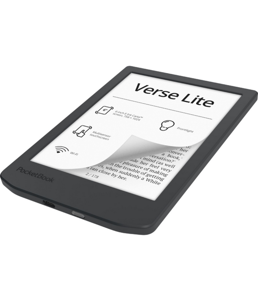 Libro electronico ebook pocketbook verse lite 6 pulgadas 8gb midnight grey