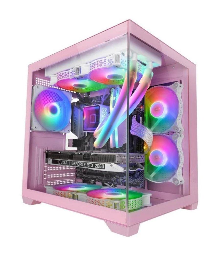 Caja gaming minitorre mars gaming mc-view2/ rosa Caja gaming minitorre mars gaming mc-view2/ rosa