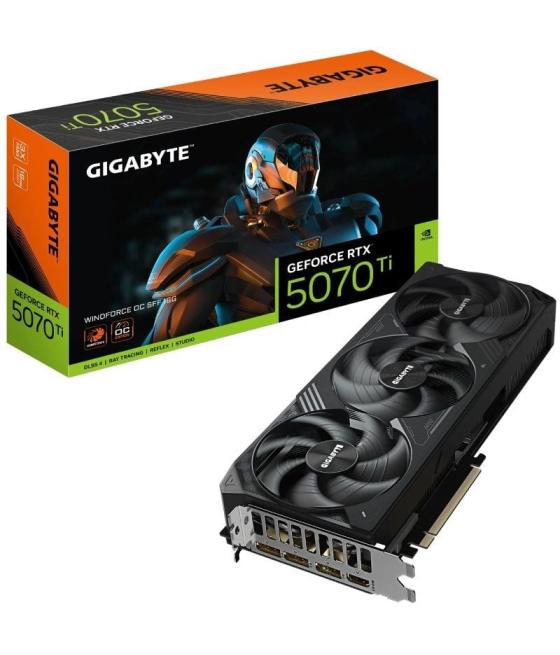 Tarjeta gráfica gigabyte geforce rtx 5070 ti windforce oc sff 16g/ 16gb gddr7