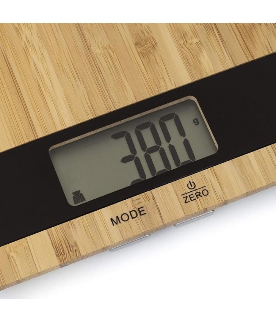 Báscula de cocina electrónica princess 492944/ hasta 5kg/ bambú