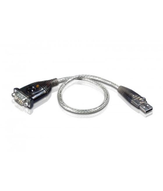 Aten uc232a1-at adaptador de cable usb rs-232 negro, metálico