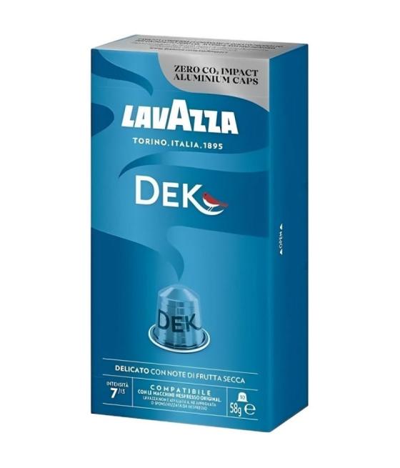 Cápsula lavazza espresso decaf descafeinado para cafeteras nespresso/ caja de 10