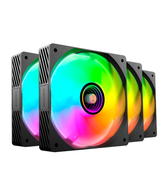 Kit 4 ventiladores auxiliar mf-si4kit a-rgb infinity negro mars gaming