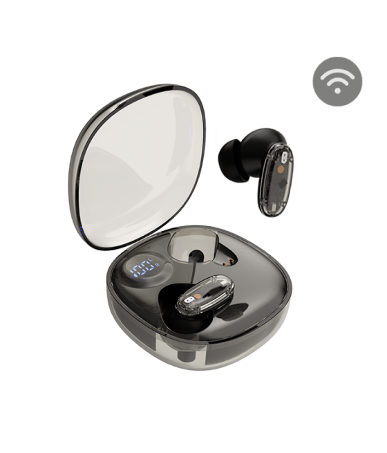 Auricular gaming bluetooth mhib2 semi-transparente negro mars gaming