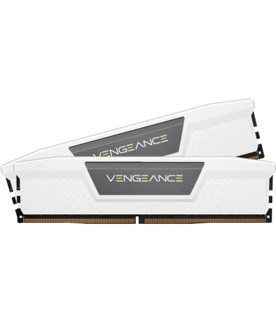Memoria corsair ddr5 32gb 2x16gb pc6400 vengeance blanca cmk32gx5m2b6400z32w