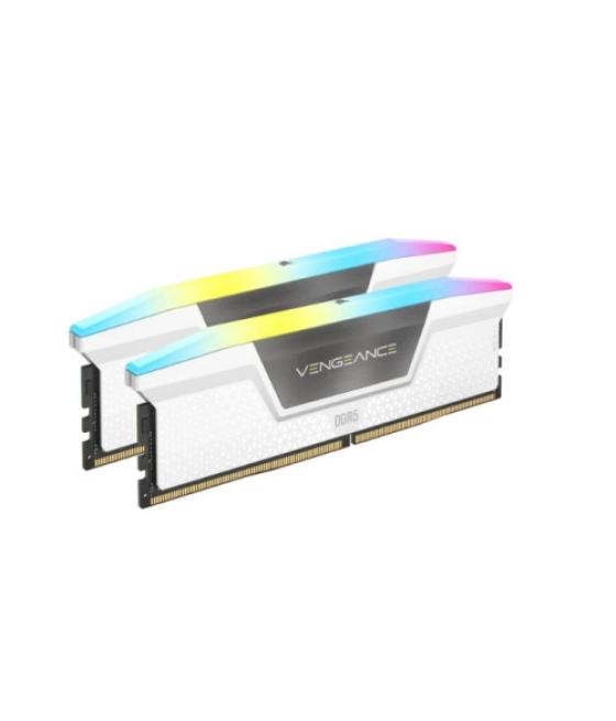 Memoria corsair ddr5 32gb 2x16gb pc6400 vengeance rgb blanca cmh32gx5m2b6400z36w