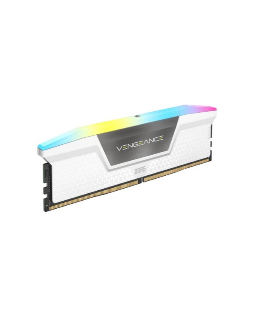 Memoria corsair ddr5 32gb 2x16gb pc6400 vengeance rgb blanca cmh32gx5m2b6400z36w