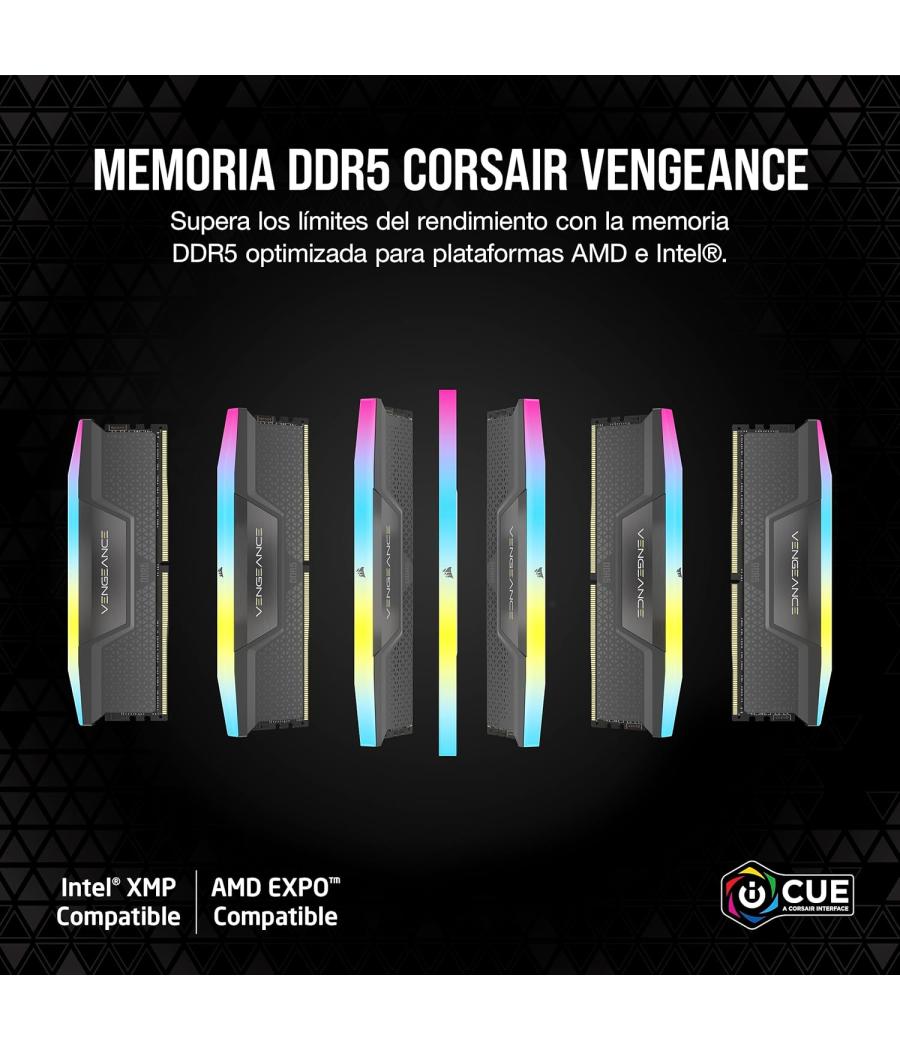 Memoria corsair ddr5 32gb 2x16gb pc6400 warzone cmh32gx5m2b6400z32-wz