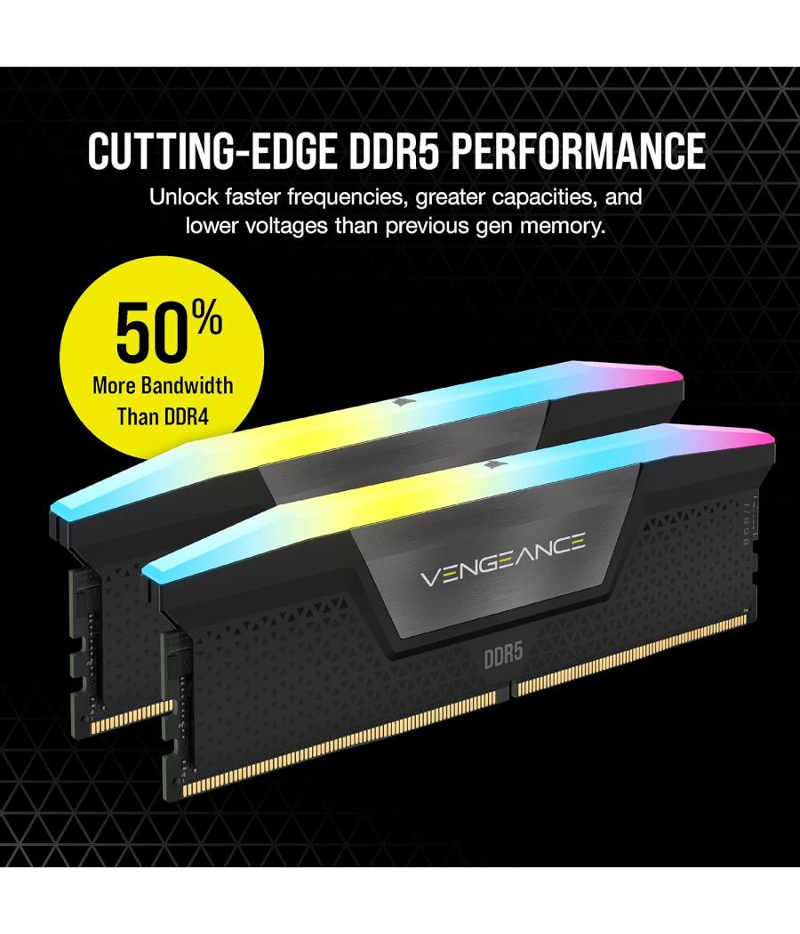 Memoria corsair ddr5 32gb 2x16gb pc6400 warzone cmh32gx5m2b6000z30-wz