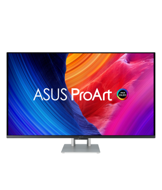 Asus proart oled pa32ucdm pantalla para pc 80 cm (31.5") 3840 x 2160 pixeles 4k ultra hd qd-oled plata
