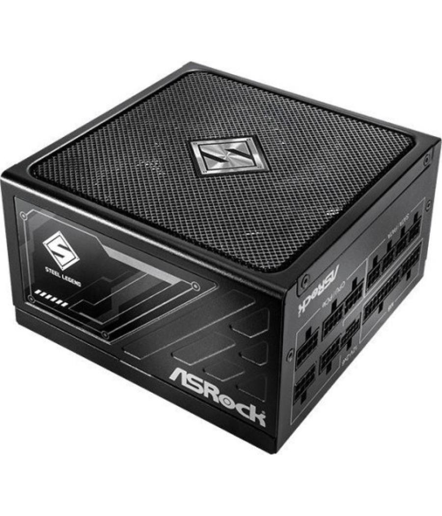 Fuente alimentacion asrock sl-750g,psu,750w,80 plus gold,135mm,modular,pci-e 5.1 (12+4pin)x1,pci-e (6+2 pin)x3,sata (5 pin)x9