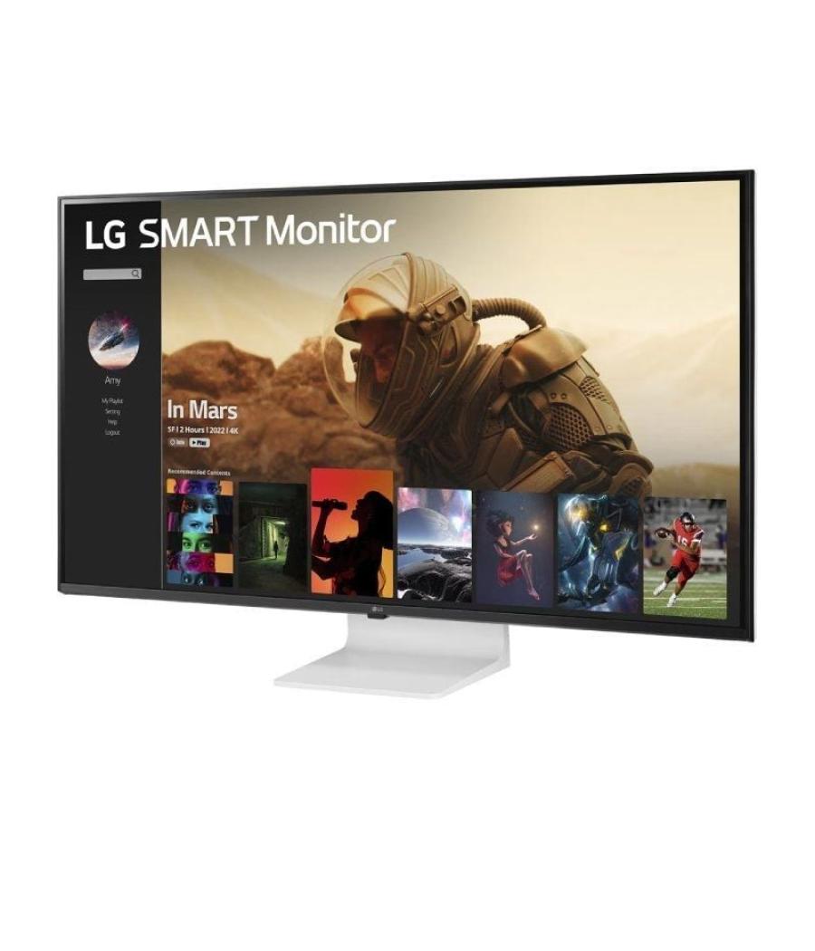 Smart monitor lg 43sq700s-w 42.5'/ 4k/ multimedia/ smart tv/ blanco